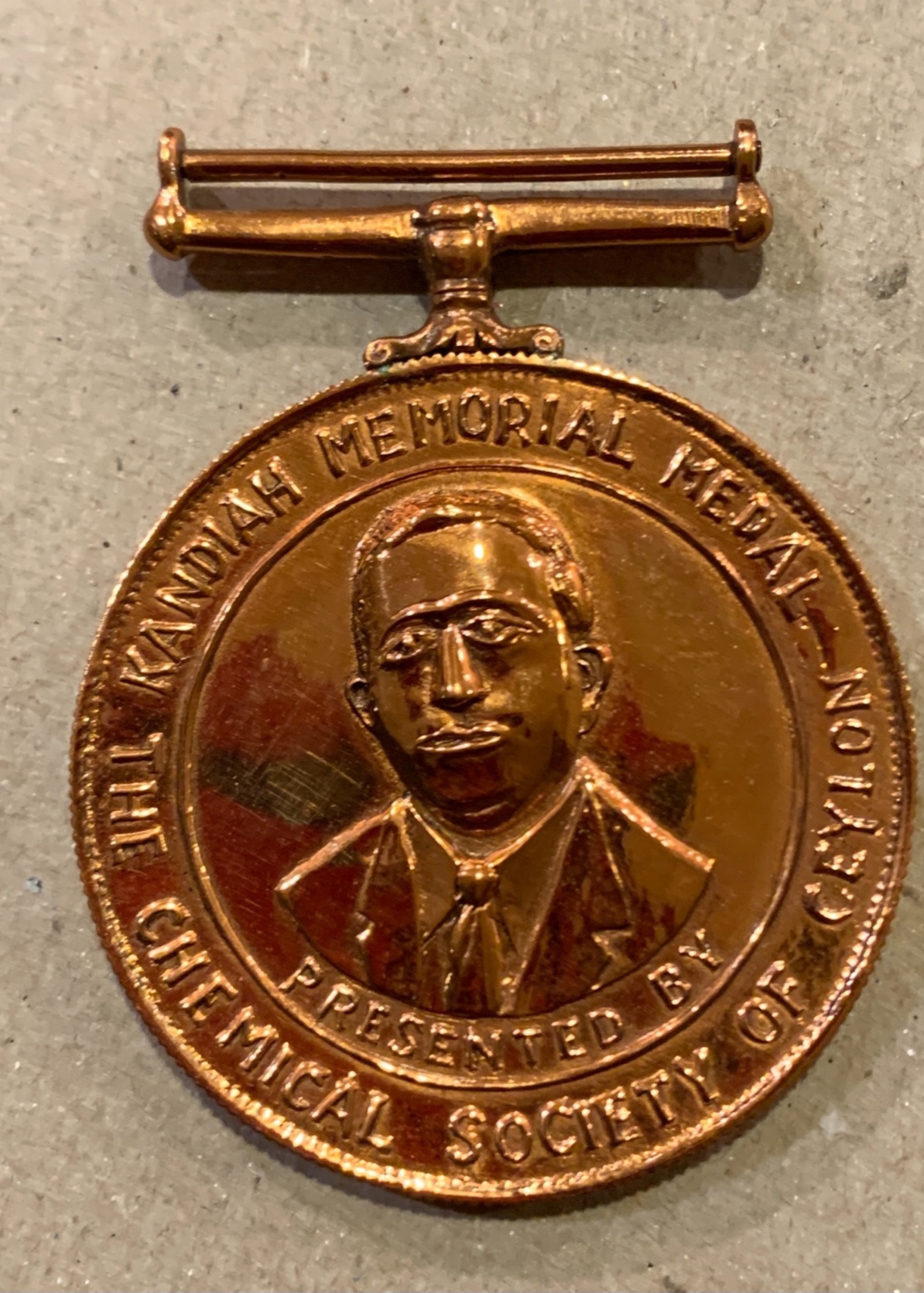 Kandiah award medal